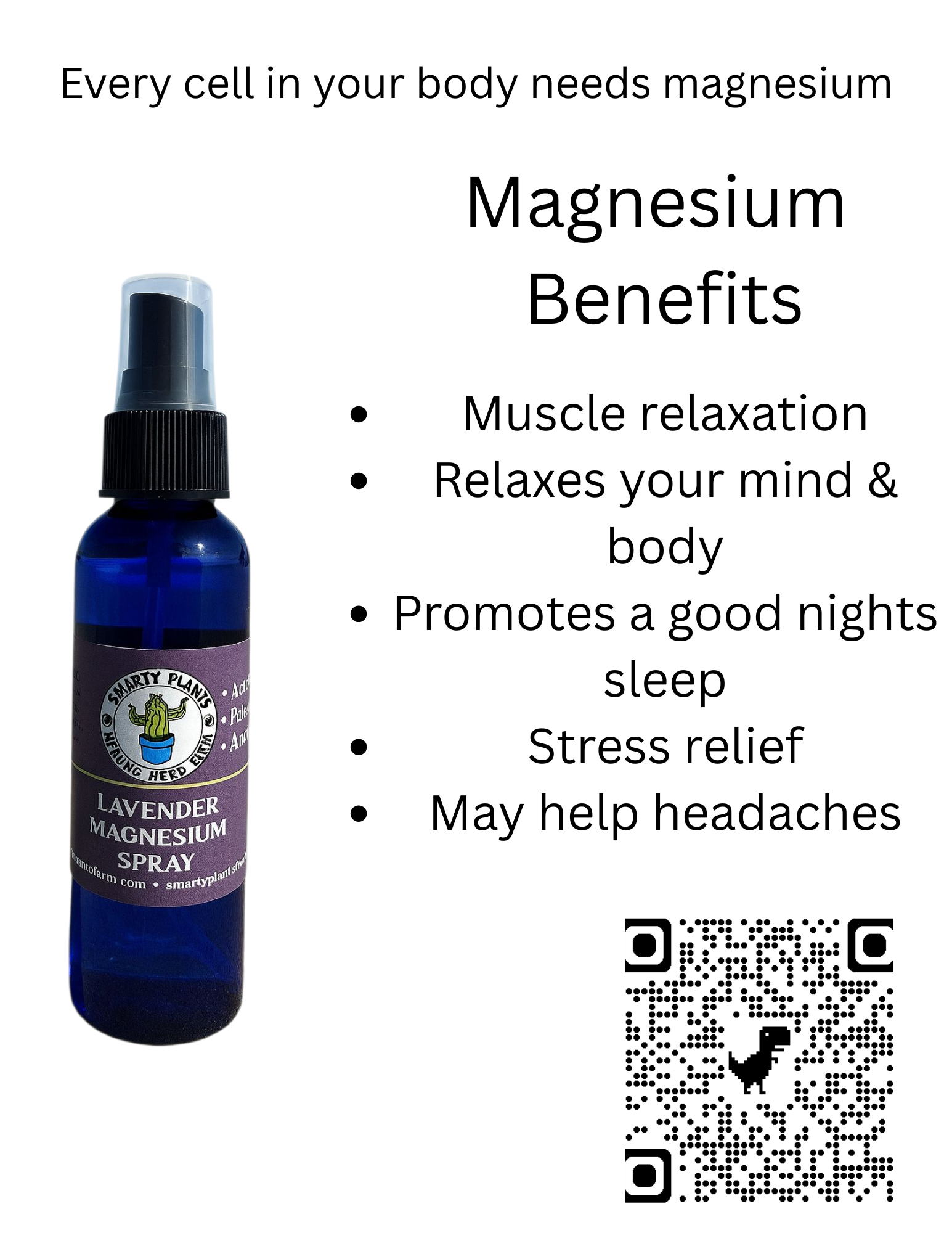 Lavender Magnesium 4 oz. Spray