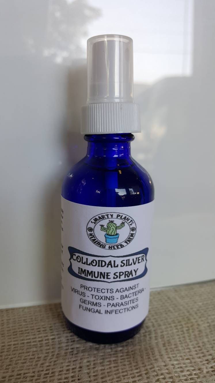 Collidial Silver Water Spray Aids  Burns,Cuts,Boils, DIY Self Care,Abrasions, Anti Viral, Anti Bacterial, Anti Fungal, liquid antibiotic 2oz