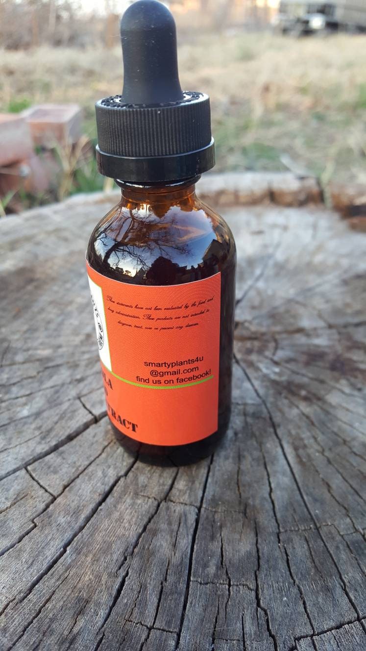 Rhodiola Herbal Tincture Mental and Physical  Quick & Easy Self Care Stress Relief 1 oz. Personal Care Made in Texas, USA