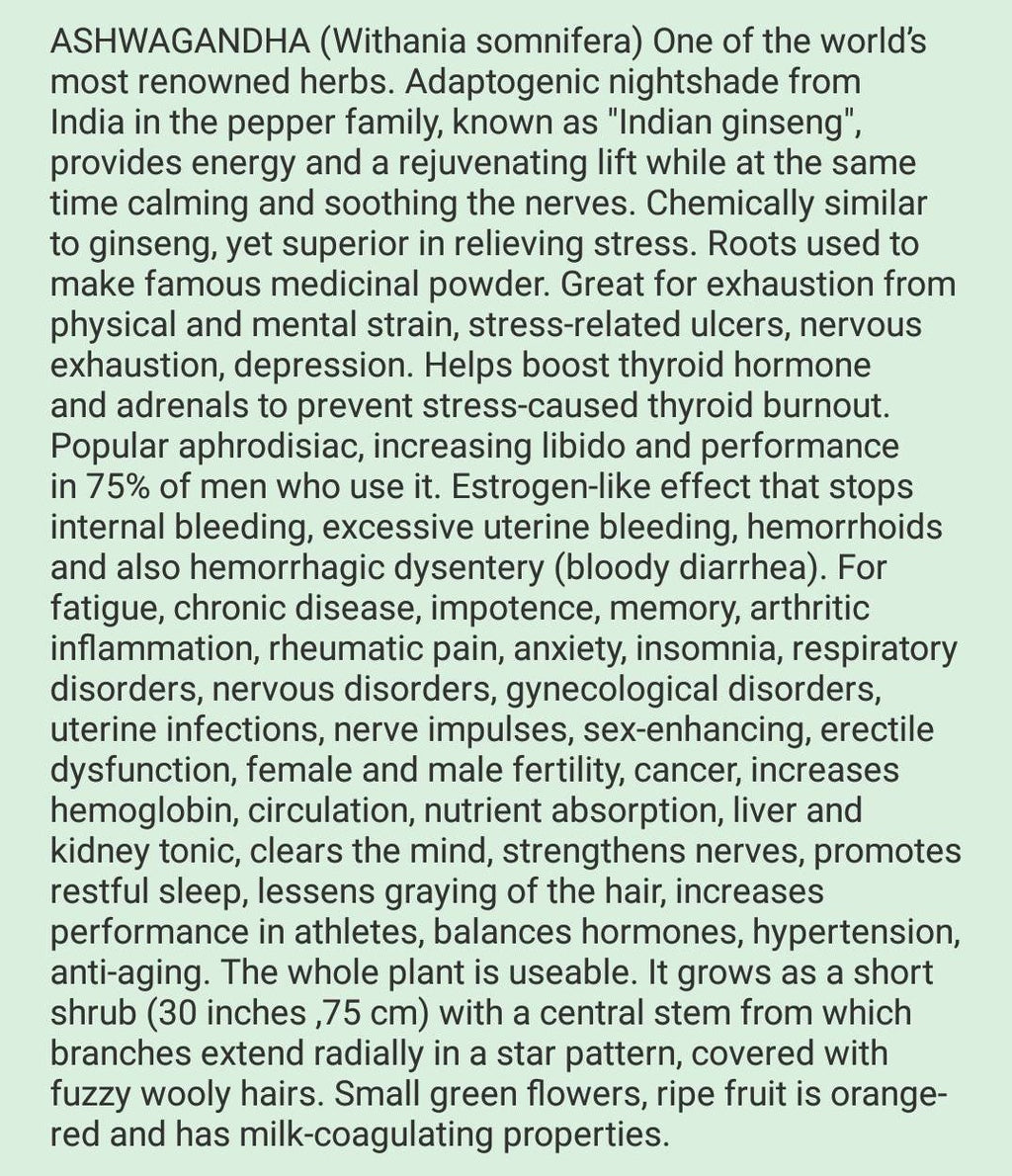 Ashwagandha tincture for today's busy life "  Alleviate Stress"