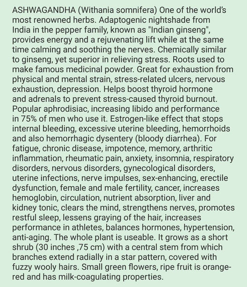 Ashwagandha tincture for today's busy life "  Alleviate Stress"