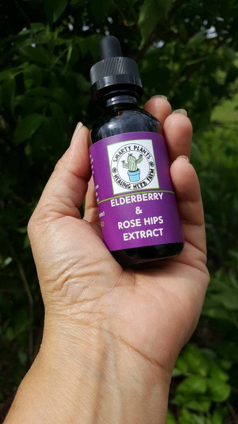 Elderberry Glycerin Tincture For Kids or Adults Alcohol Free  4 oz. for Cough and Colds and Flu