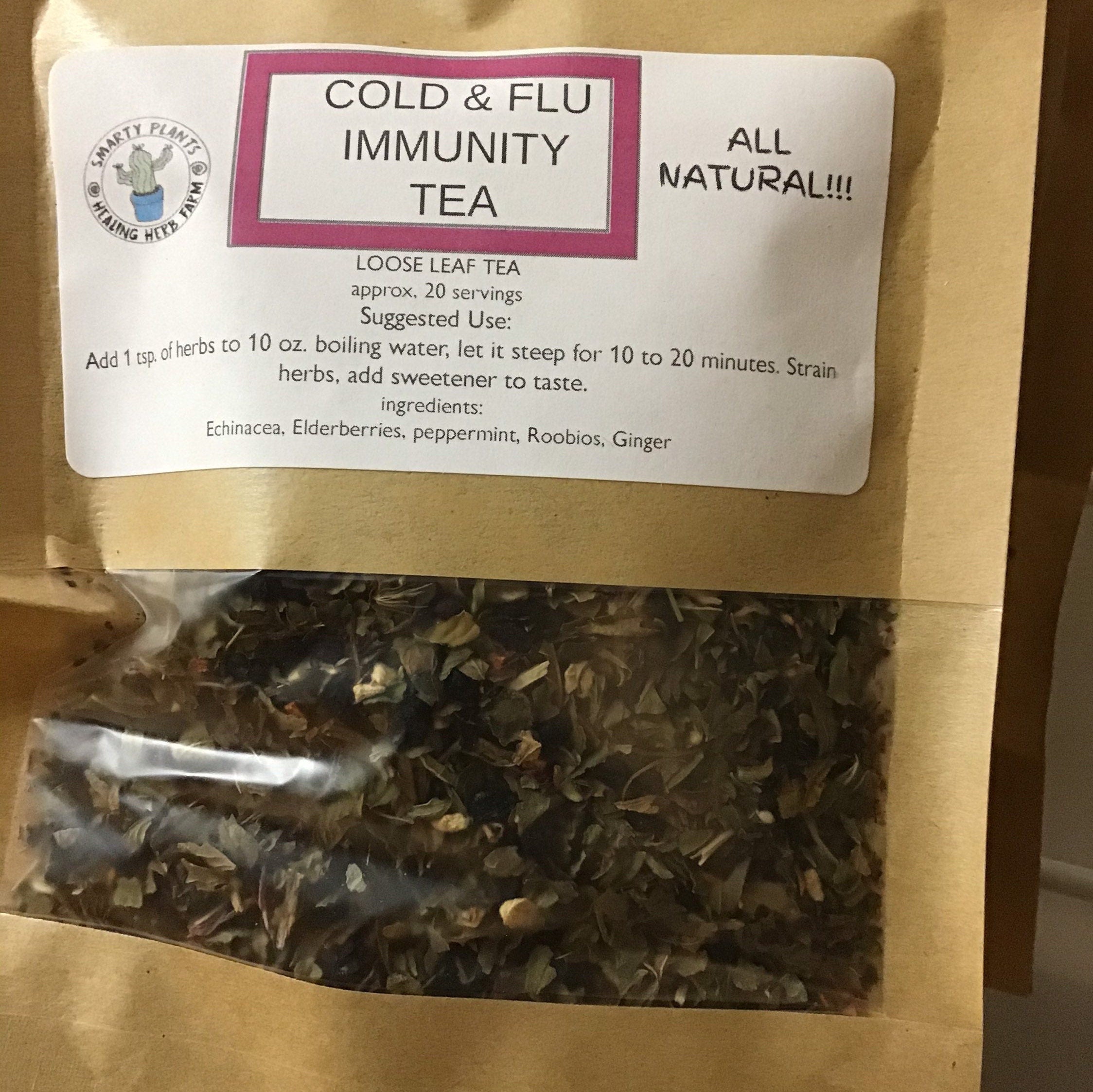 Cold and Flu Immunity Herbal Tea Blend - 1 oz