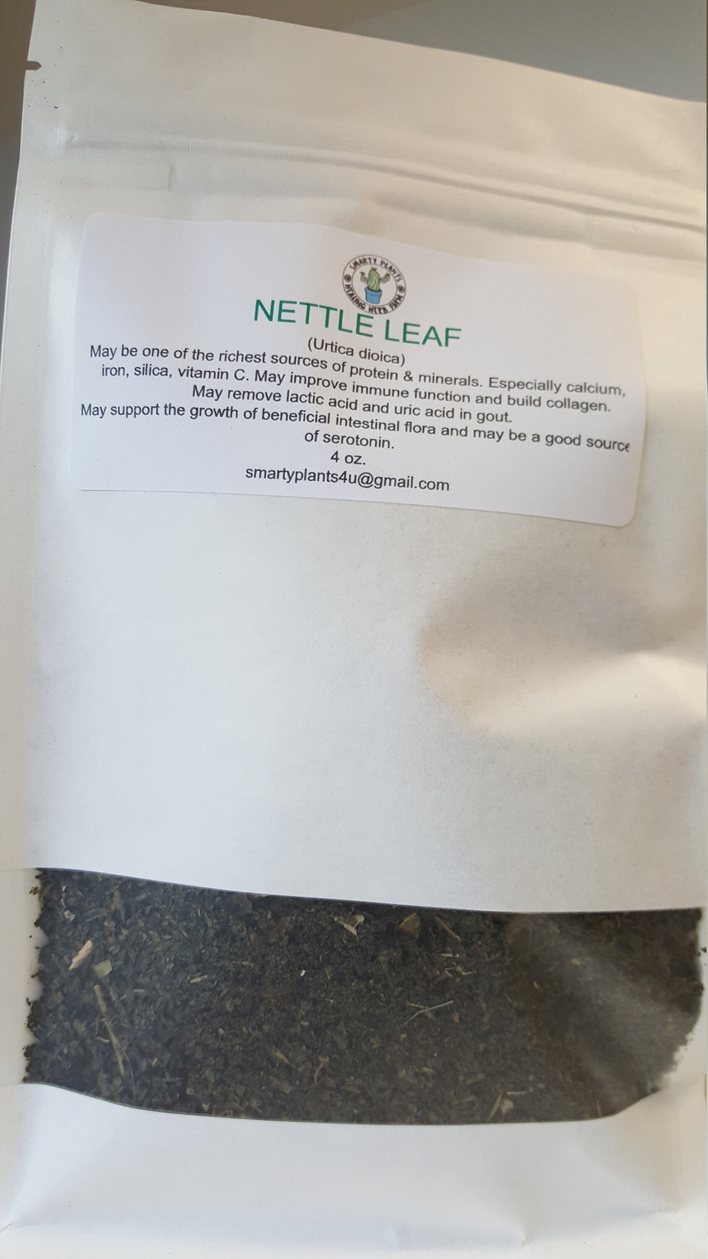 Nettle Loose Leaf Dried Organic 2 oz. bulk bag from Texas self care dried botanical tea