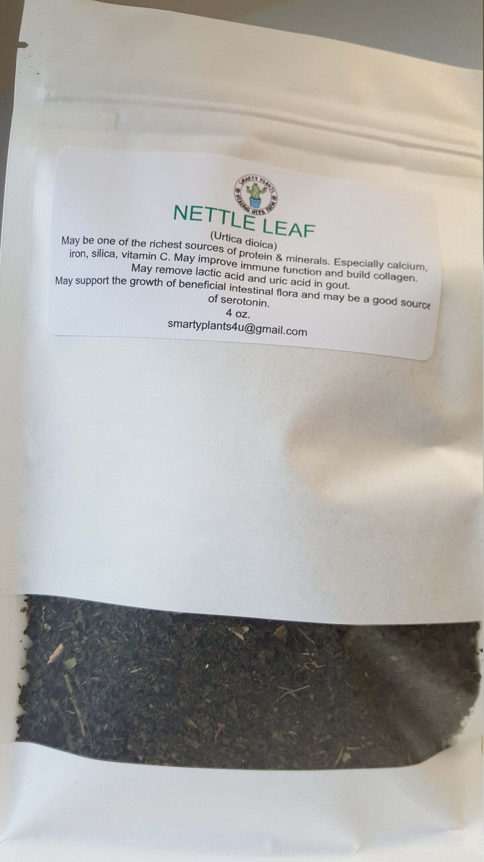 Nettle Loose Leaf Dried Organic 2 oz. bulk bag from Texas self care dried botanical tea