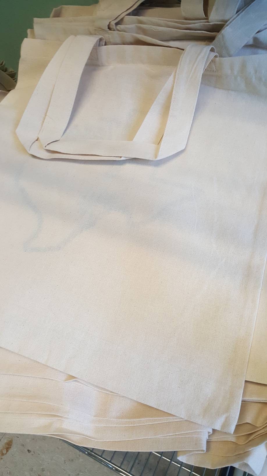 Texas Canvas Tote Reuseable 100% cotton 15 x 16 21 inch straps Made in Texas