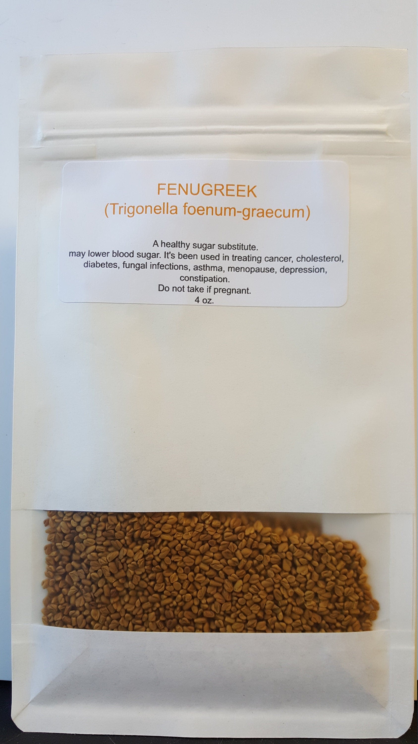 Fenugreek  bulk from Texas 4 oz. and 8 oz. DIY Self Care Trigonella Foenum graecum