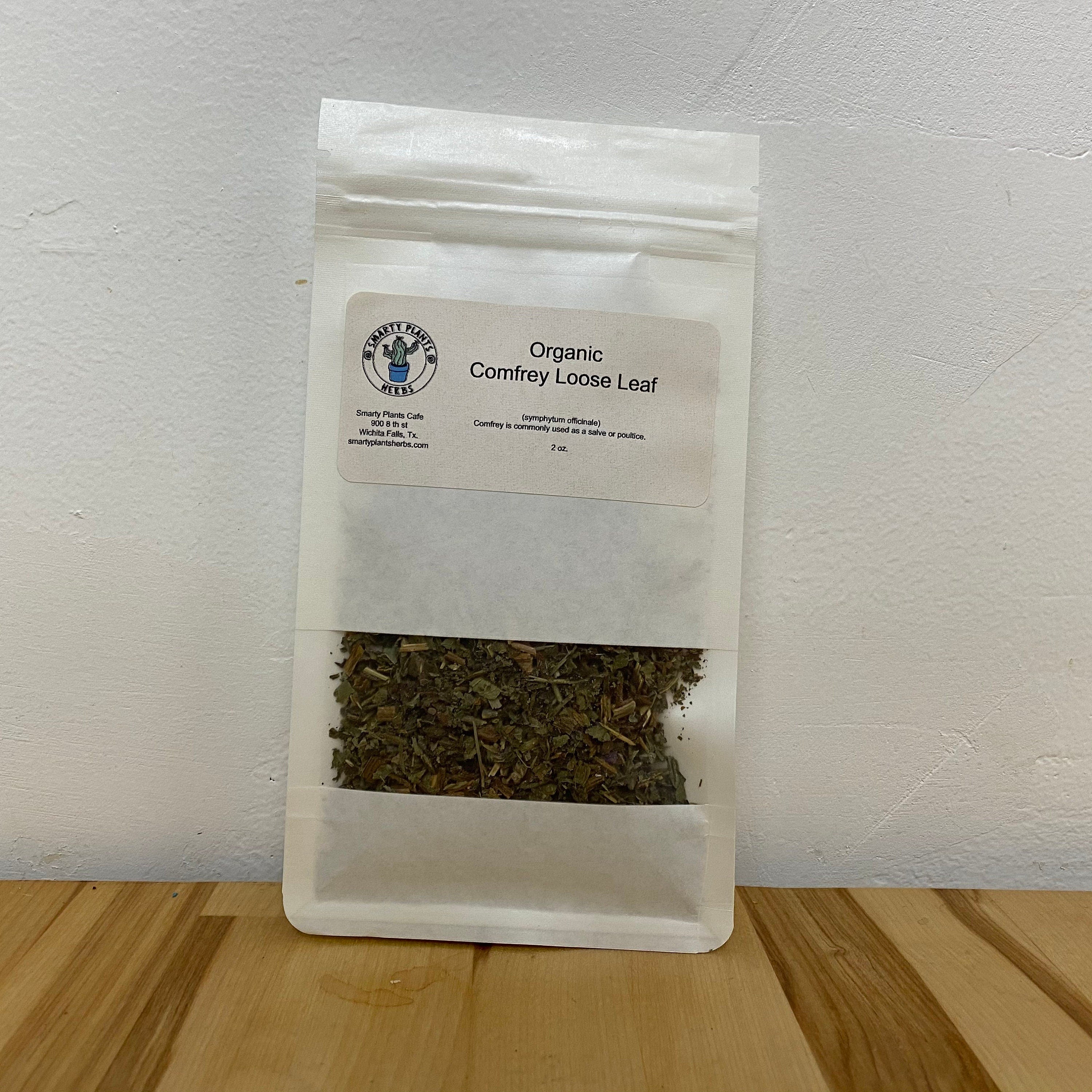 Comfrey  Organic Leaf Bulk Herb 2 oz. grown from Texas self care dried botanical