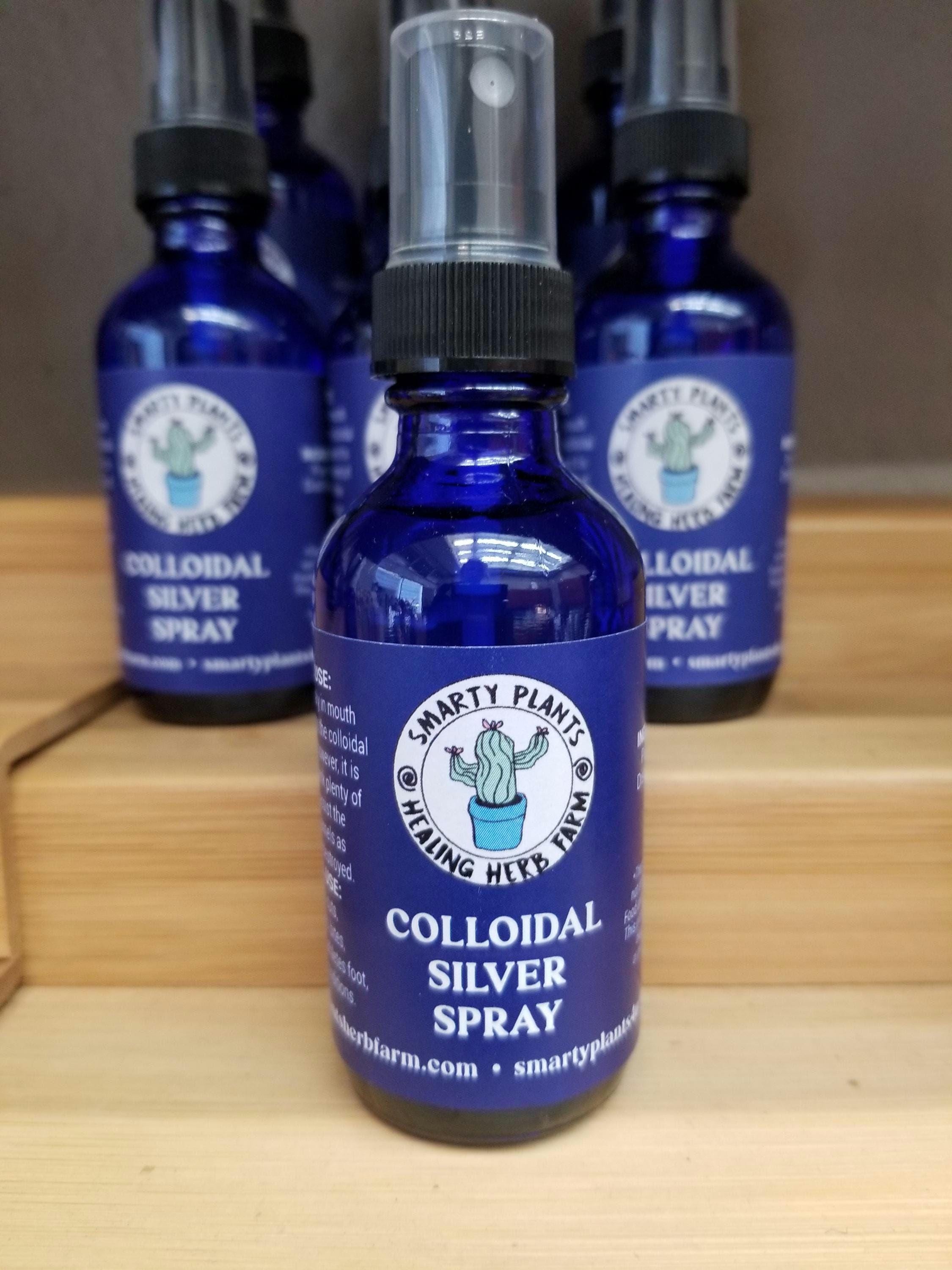 Collidial Silver Water Spray Aids  Burns,Cuts,Boils, DIY Self Care,Abrasions, Anti Viral, Anti Bacterial, Anti Fungal, liquid antibiotic 2oz